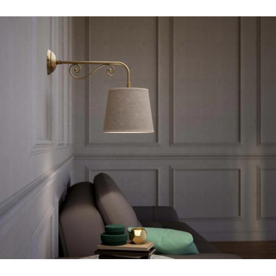 klasszikus sargarez mediterran fali lampa luxus arany falikar textil buraval kastely villa nappali haloszoba agy vilagitas elegans luxus lameridiana lampak budapest lampabolt 4.jpg